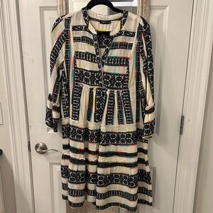 Patterned Multicolor Dress Size Medium